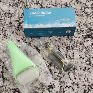 Snow Roller Cold Therapy Skin Rejuvenation. Light Green. Ice Massage Roller.